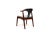 Mid-Century Modern Danish Teak & Leather Cow Horn Chair by H.P. Hansen For Sale - Image 3 of 10