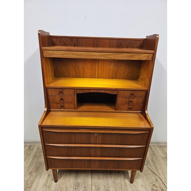 Vintage Danish Secretaire in Teak, 1960s For Sale - Image 14 of 18