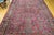 Red Antique Oversized Persian Sarouk Area Rug, Hand-Knotted Wool, Allover Floral Pattern, 10x18, Red & Navy For Sale - Image 8 of 18