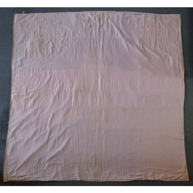 Early Log Cabin Quilt With a "Barn Raising" Layout For Sale - Image 6 of 15