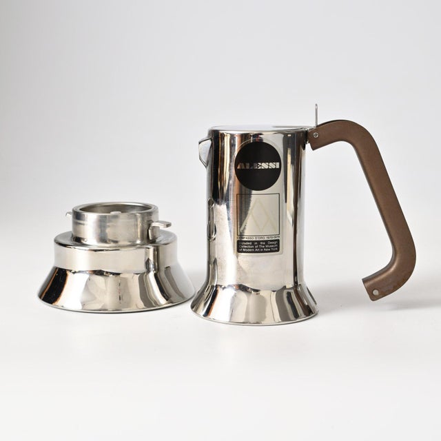 Italian Moka Coffee Maker in Stainless Steel by Richard Sapper for Alessi, 1980s For Sale - Image 6 of 13