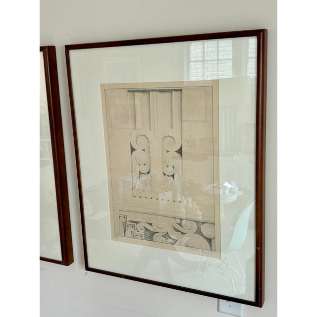 Set of Five Architectural Lithographs by American James Sundquist, 1976 For Sale - Image 4 of 7