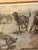 Illustration 1970s Frederic Remington Wood Engraving "Teaching a Mustang Pony to Pack Dead Game" Western Cowboys Horses For Sale - Image 3 of 10