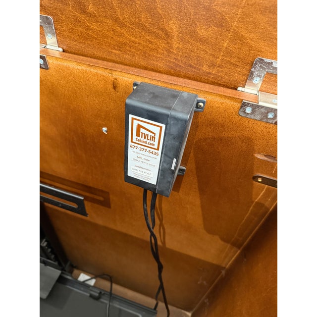 2010s Lift Cabinet Adagio Media Console For Sale - Image 5 of 12