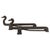 A charming and meticulously crafted pair of French duck-shaped andirons, showcasing exceptional metalworking skill. Likely...