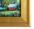 Red Red Cottages & Lush Landscape Oil Painting W/ Antiqued Gold Wood Frame For Sale - Image 8 of 10