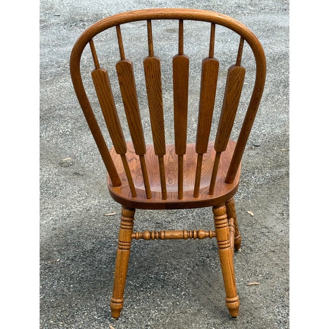 Richardson Brothers Solid Oak Arrowback Dining Chairs - Set of 10 For Sale - Image 4 of 9