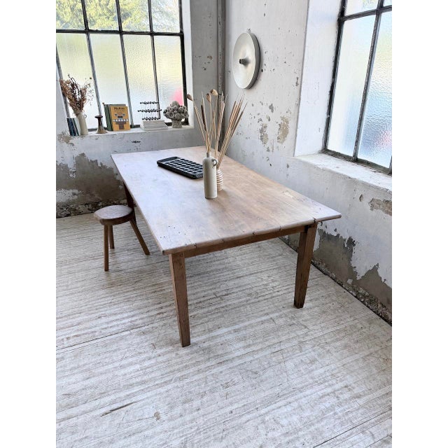 Vintage Farmhouse Dining Table in Oak, 1950 For Sale - Image 9 of 18