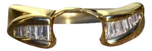 The Maury: Ladies 14K Diamond Sleeve Style Band