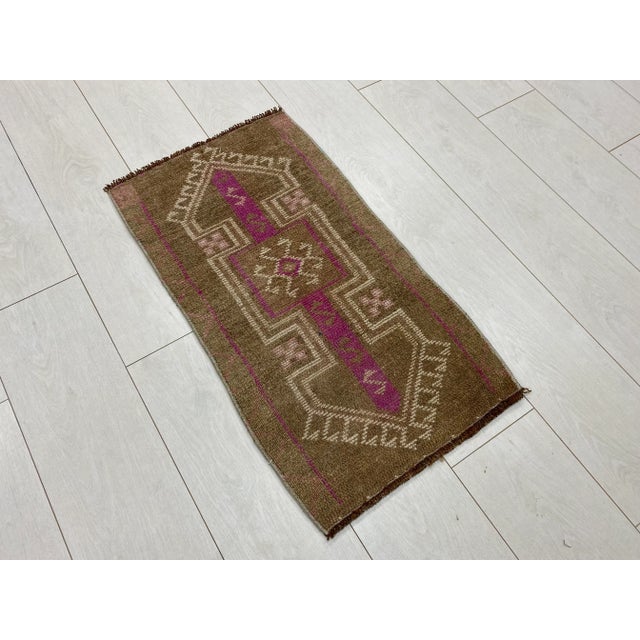 Rustic 1960s Rustic Runner Rug For Sale - Image 3 of 6