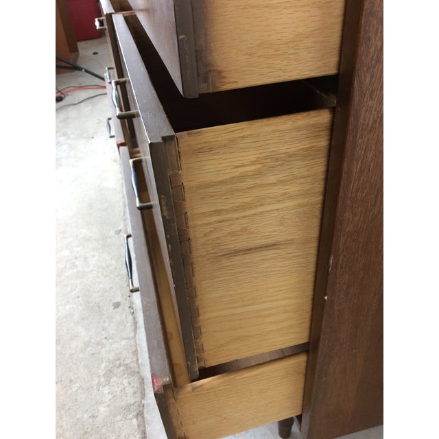 Mid Century Modern Lowboy Dresser With Six Drawers For Sale - Image 13 of 16
