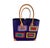 Sewn & Embroidered Large Raffia /Leather Tote Bag Madagascar For Sale In New York - Image 6 of 6