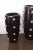 Pair of Black and Gold Sculpture Planters For Sale - Image 4 of 8