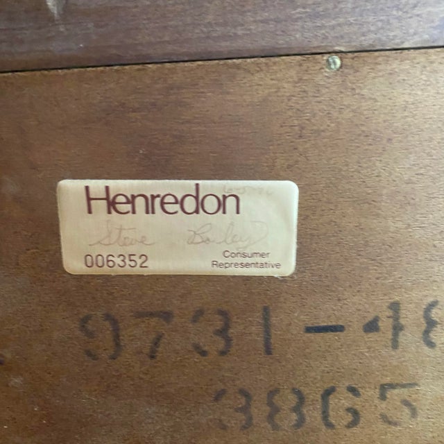 Classic chest from Henredon’s Aston court in the late 1980’s or early 1990’s. Beautiful wood details with (what seems to...