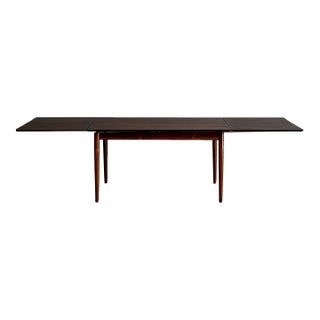 Rosewood Extension Large Wooden Dining Table Denmark Mid-Century Modern 1960s For Sale
