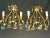 C1920 French Art Deco Bronze W/ Cut Crystal Lyre Back Wall Sconces For Sale - Image 13 of 13
