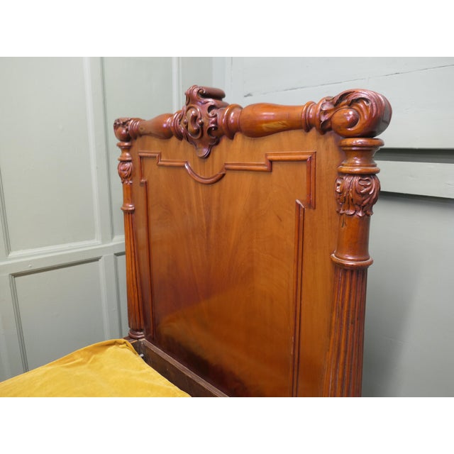 Antique French Empire Style Bed, 1800s For Sale - Image 4 of 9