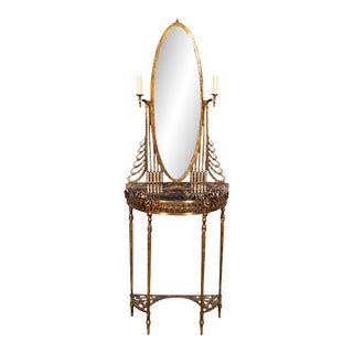 1930s Art Deco Iron Vanity For Sale