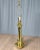 Solid brass lamp and finial, footed lamp in a faux lantern motif. Socket has been replaced, sticker was lost and this is...