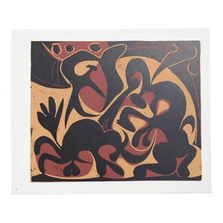Pablo Picasso Linocut with Matador,1962 For Sale