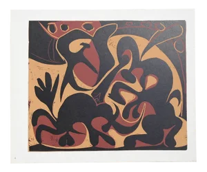 Pablo Picasso Linocut with Matador,1962
