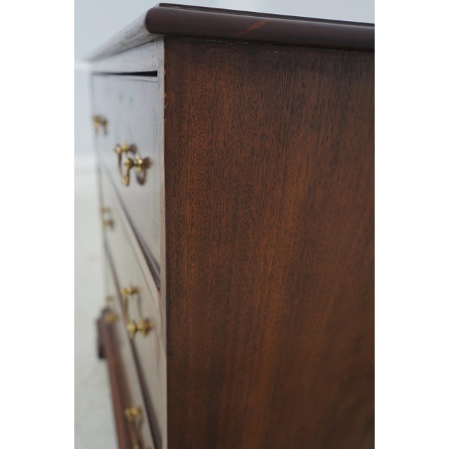 Vintage Mahogany 3 Drawer Bachelor Chest For Sale - Image 10 of 18
