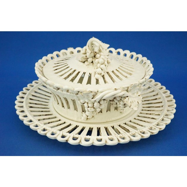Italian Centerpiece and Tray in Ceramic by Antonibon, Set of 2 For Sale - Image 6 of 18