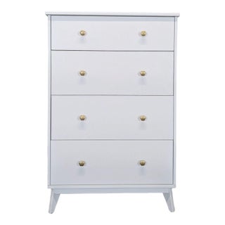 Pottery Barn Teen Keaton Four Drawer Modern Dresser For Sale