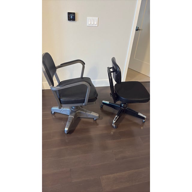 2 Vintage Tanker Chairs For Sale - Image 4 of 7