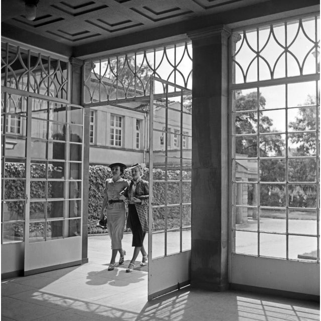1930s Women Entering Spa Resort at Cannstatt, Stuttgart Germany, 1935 For Sale - Image 5 of 5
