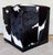 Modern Modern Black and White Hair on Hide Ottoman For Sale - Image 3 of 4