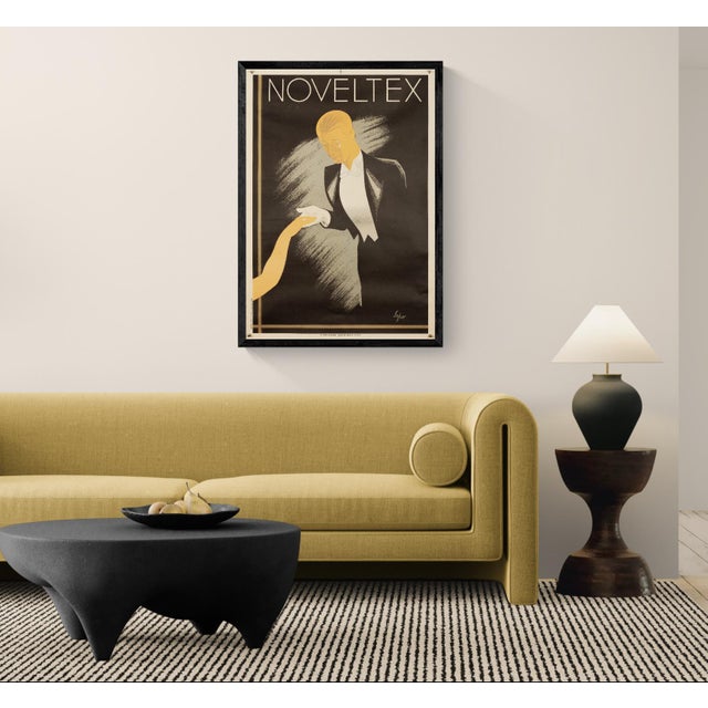 The Piece This original 1950 advertising poster for the Italian fashion brand Noveltex was designed by the renowned...