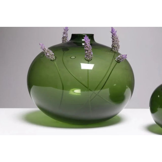 Glass Michael Bang Cave Vases for Holmegaard, 1965, Set of 4 For Sale - Image 7 of 13