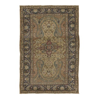 Antique Turkish Medallion Rug With Ornate Medallion in Jewel Tones - Rug & Kilim For Sale