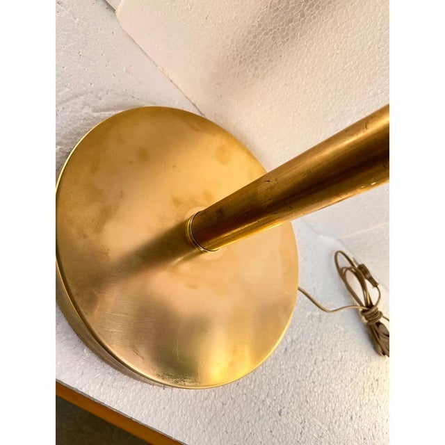 Gold Italian Fumè Murano Glass Table Lamps with Unlaquered Brass by Simoeng, Set of 2 For Sale - Image 8 of 9