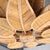 Wood Vintage Rattan Leaf Chandelier For Sale - Image 7 of 15
