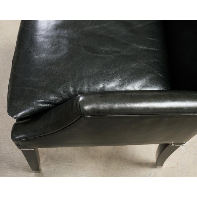 Ralph Lauren Italian Leather Lawson Dining Armchair For Sale - Image 9 of 18