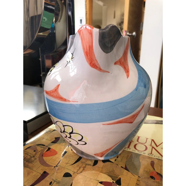 Deruta Mid 20th Century Mid Century Deruta Italian Pitcher Majolica For Sale - Image 4 of 9