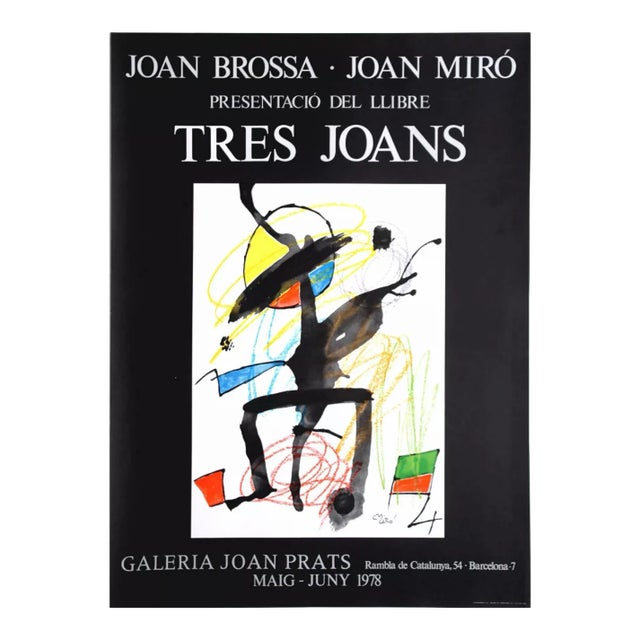 1978 Joan Miro Barcelona Exhibition Poster For Sale