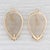 Gem: Natural Rutilated Quartz - 22.5 x 32 mm, Pear Double Rose Cut, Gold Laced White Color - Natural Diamonds - 0.22 Total...