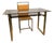 Mid-Century Italian Brass Desk and Chair, 1970s, Set of 2 For Sale