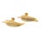 1990s Pair of Tiffany & Co Estate Leaf Earrings Clip-on 14k Gold Plated For Sale - Image 4 of 8