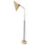 Mid-Century Modern Italian Brass Floor Lamp with Travertine Base, 1950s For Sale - Image 3 of 7