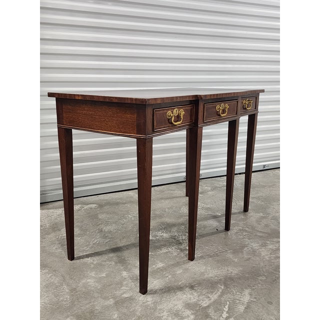 Antique Late 19th Century Sheraton Mahagony Console Table For Sale - Image 4 of 12