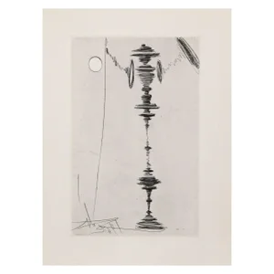Salvador Dali Deux Fatraises Spinning Man Etching