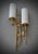 Gold Murano Art Glass and Brass White Color Wall Light and Sconces, 2000 For Sale - Image 8 of 9