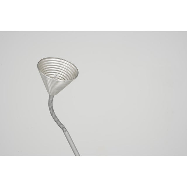 Vintage Table Lamp in Anodized Aluminum, 1980, in Good conditions. Designed 1980 to 1989 European Plug (up to 250V).The...