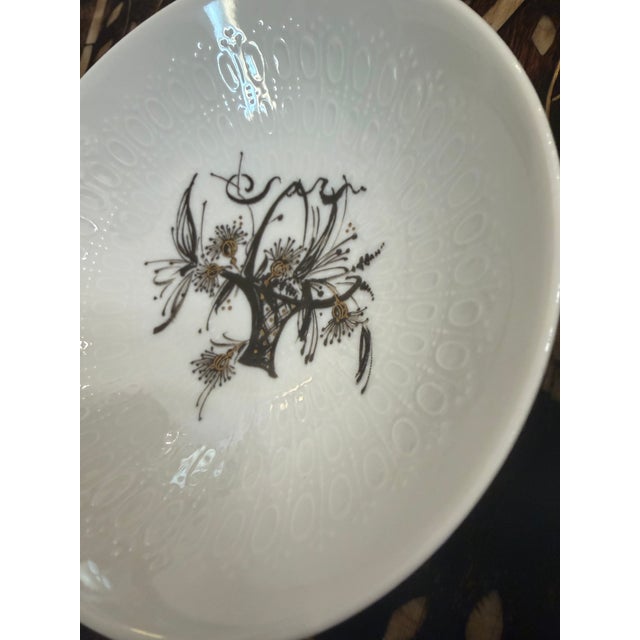 Ceramic Rosenthal Porcelain Classic Rose Collection Basket Motif Small Serving Bowls Set of 4 For Sale - Image 7 of 10