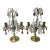 Early 20th Century Clear Amethyst & Amber Crystal Girandole Candelabras - A Pair For Sale