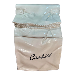 Vintage Ceramic Paper Bag Cookie Jar